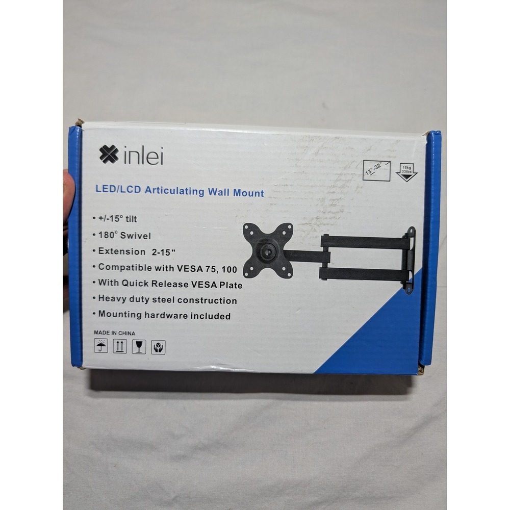 Inlei MA1330 Articulating TV Wall Mount 13-32 Inch LED LCD Full Motion Swivel